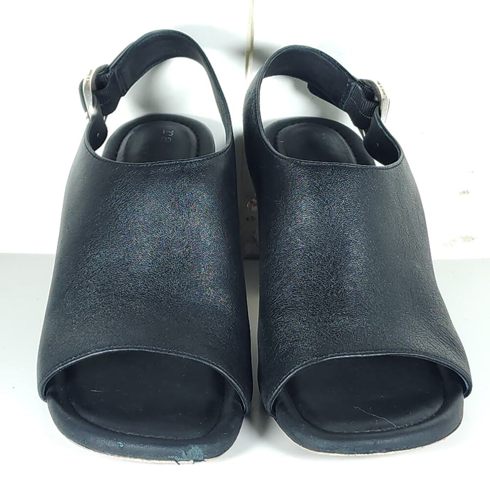 Rag & Bone Gigi Women's US 8 EU38,5 Black Leather Heels Slingback Sandals - Picture 5 of 16